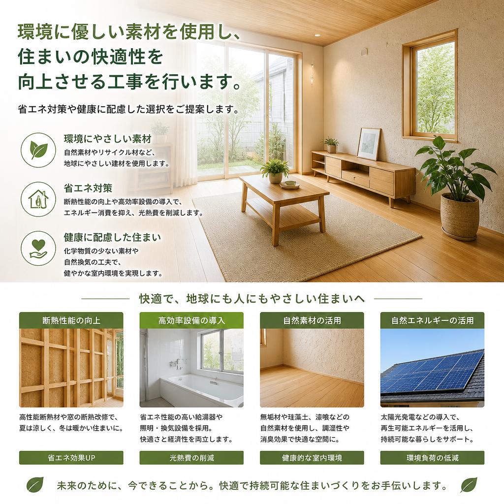 環境改善と快適性