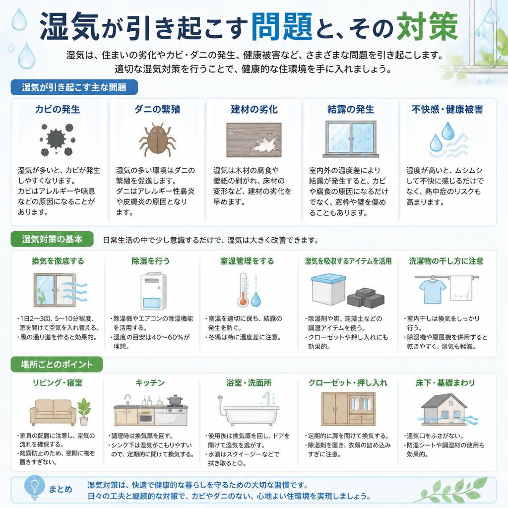 2. 湿気対策のポイント