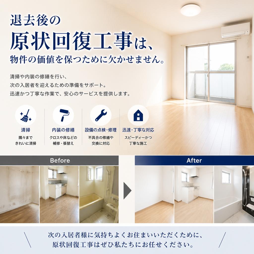 原状回復で新たなスタートを
