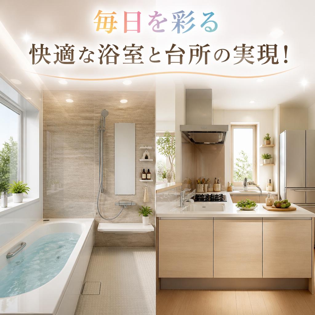 毎日を彩る快適な浴室と台所の実現！