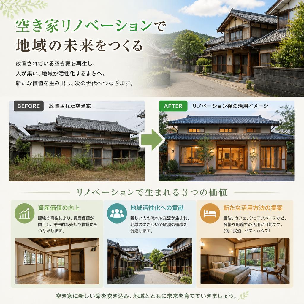 空き家を活かす！