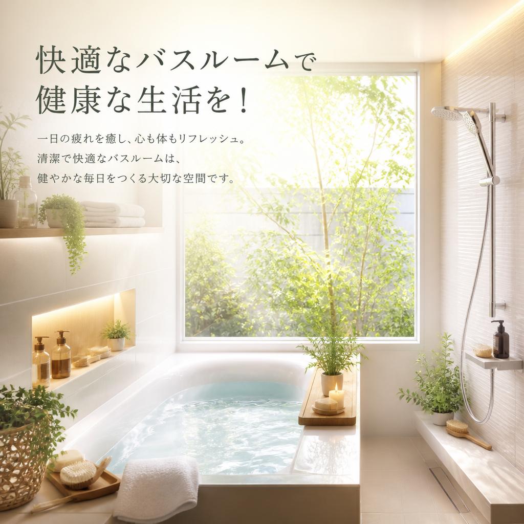 快適なバスルームで健康な生活を！