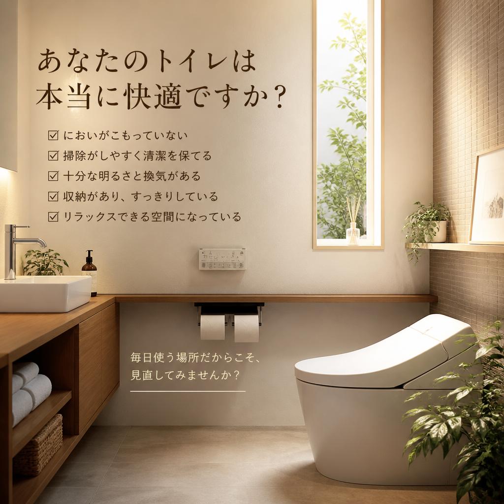 あなたのトイレは本当に快適ですか？