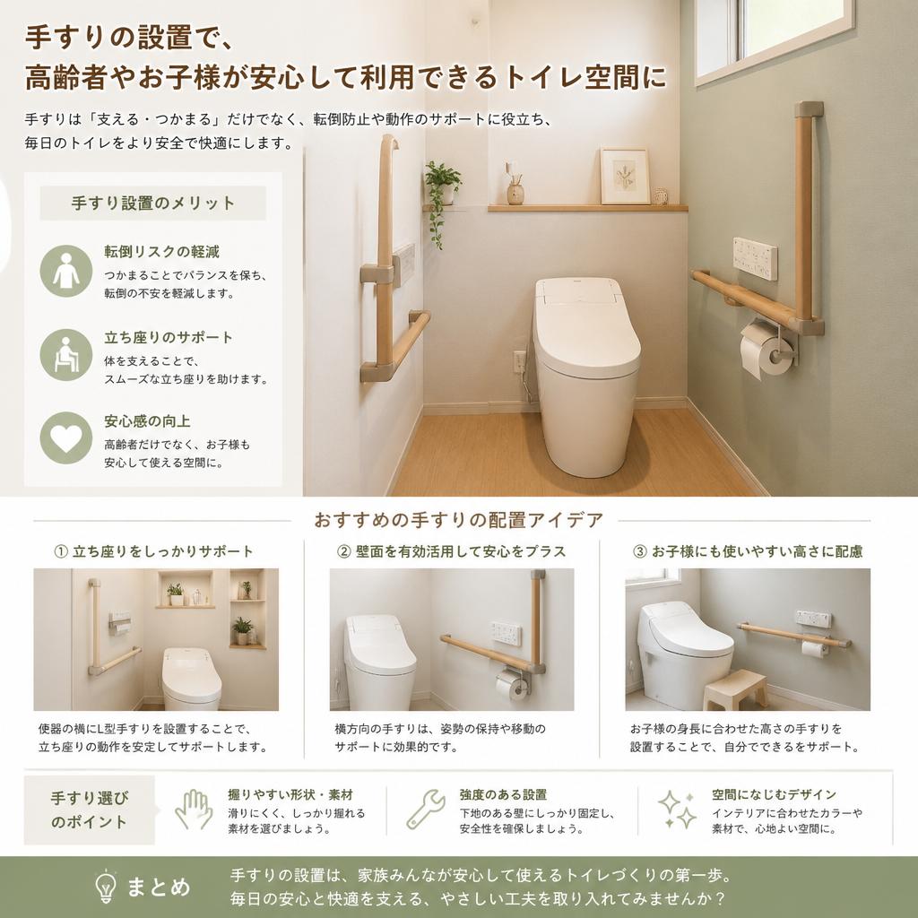 安心・安全の手すり設置
