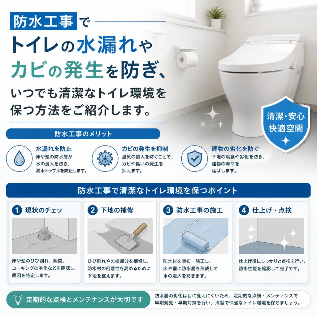 防水工事で清潔さを保つ