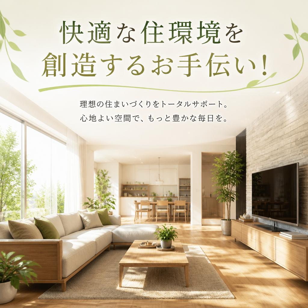 快適な住環境を創造するお手伝い！