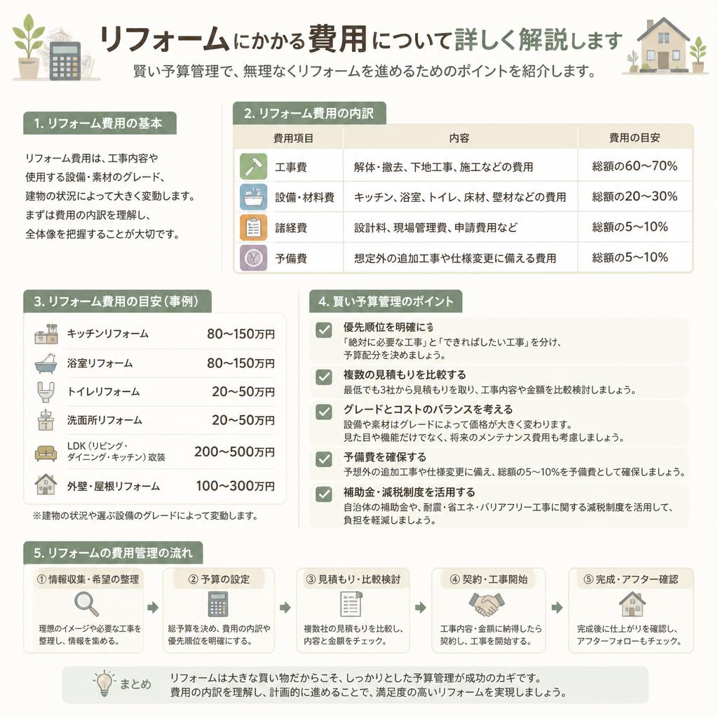 リフォーム費用の見積もり