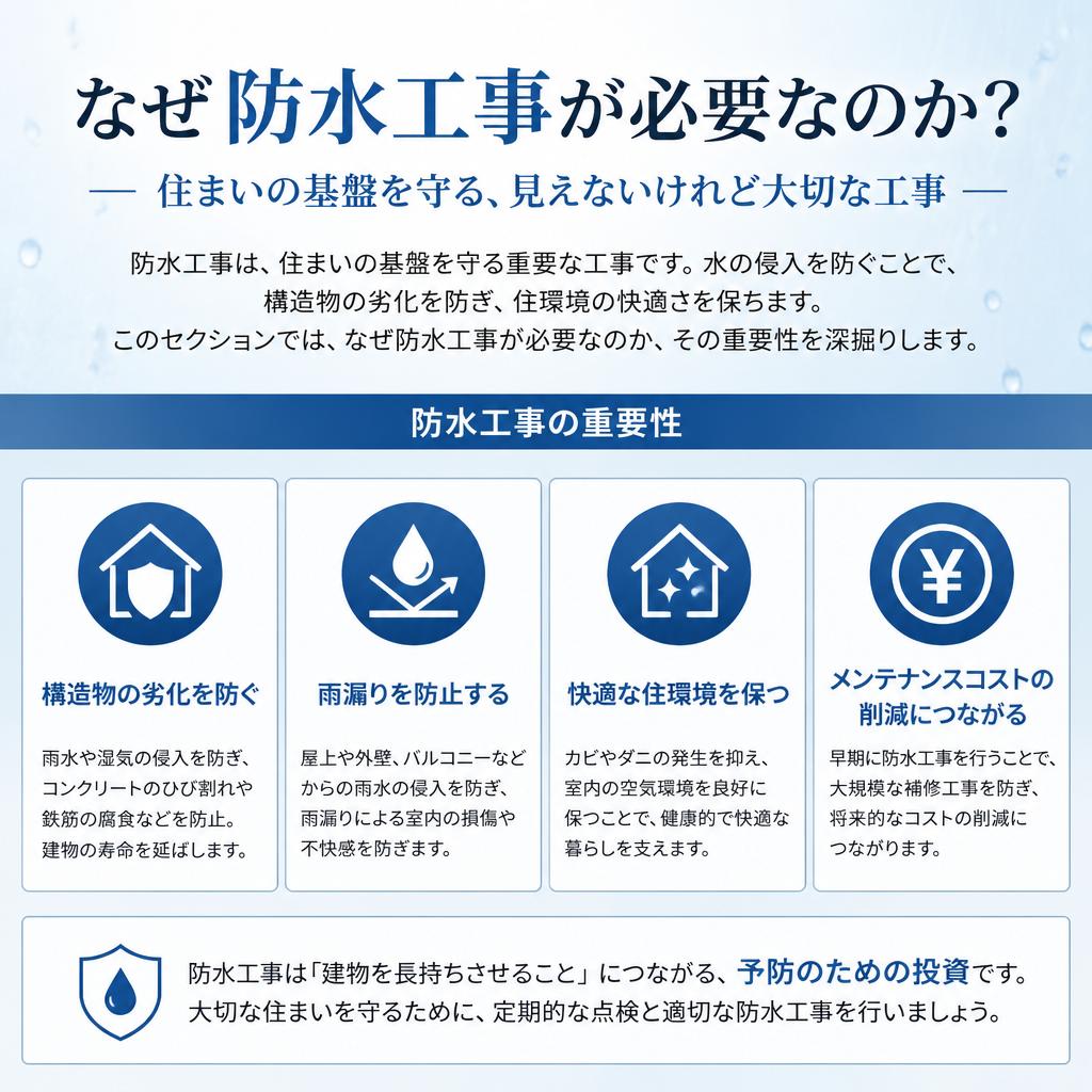 防水工事の重要性