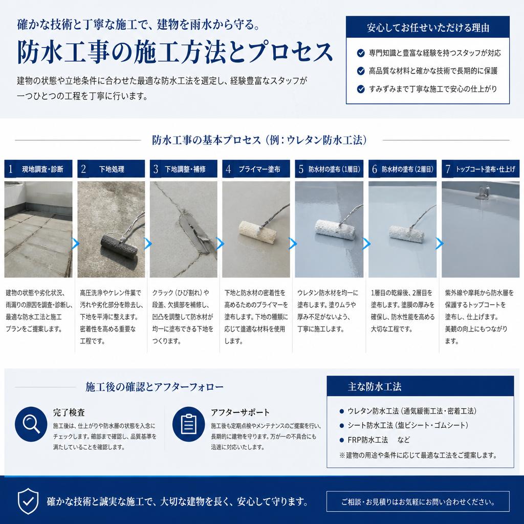 施工方法とプロセス