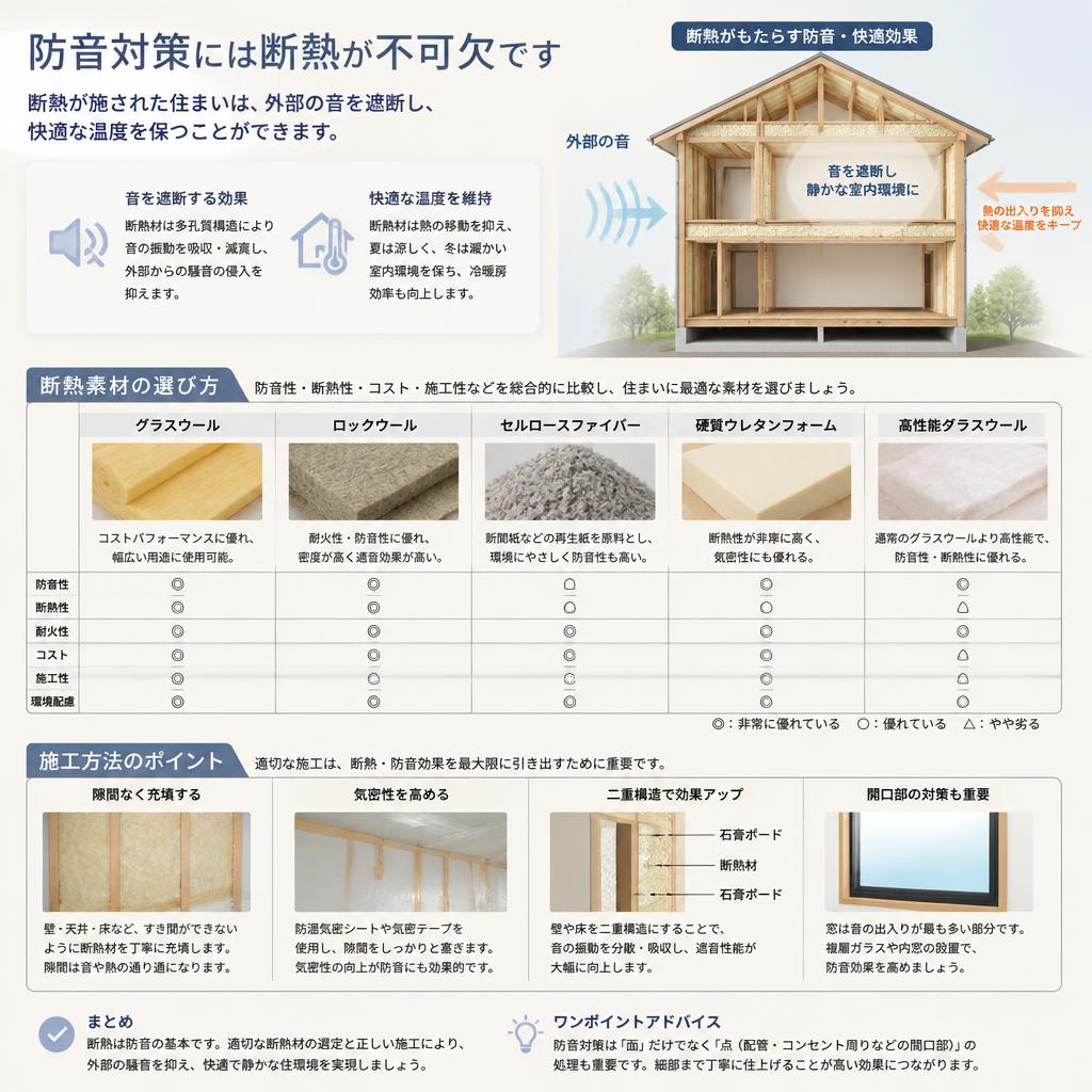 2. 断熱と防音の関係