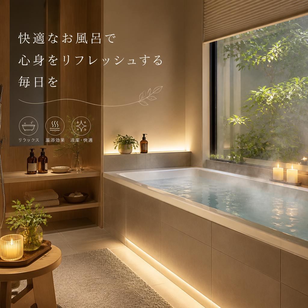快適なお風呂で心身をリフレッシュする毎日を