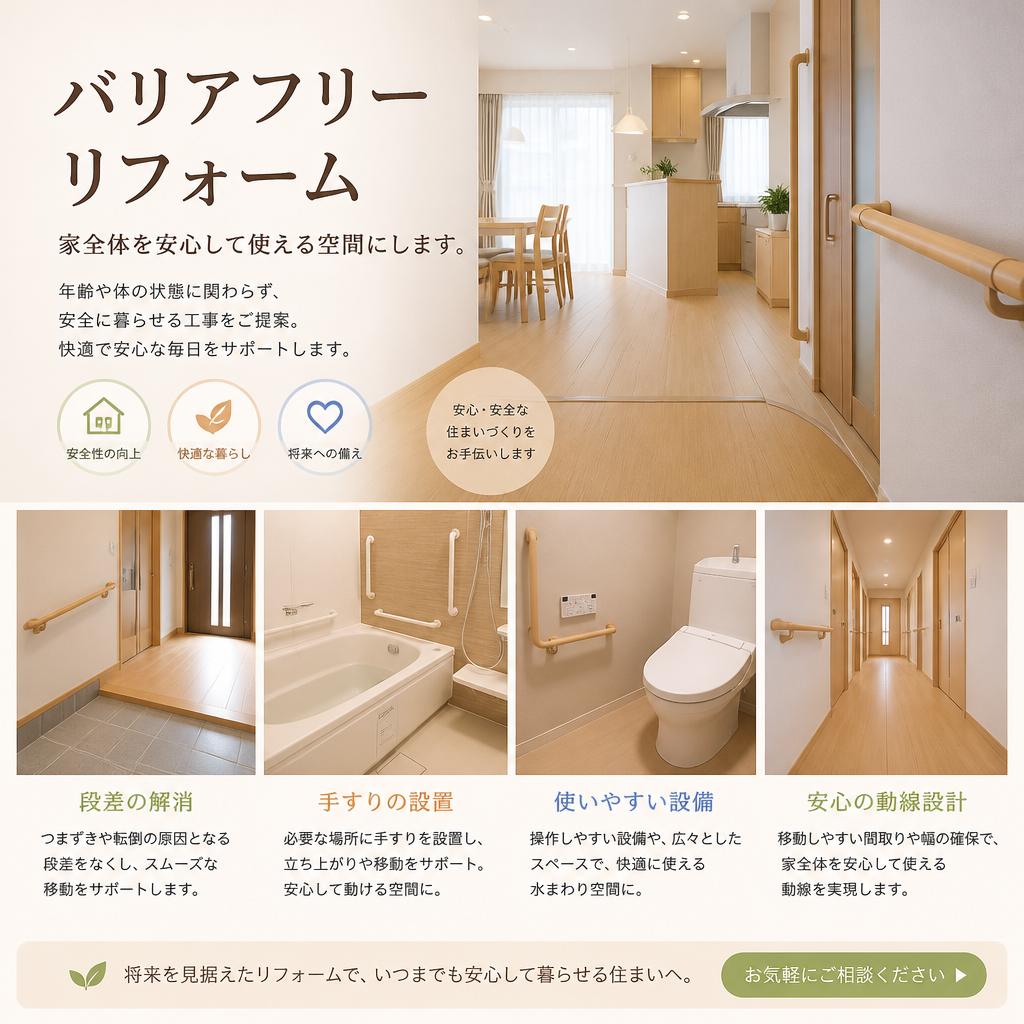 4. バリアフリー化で安心の住環境