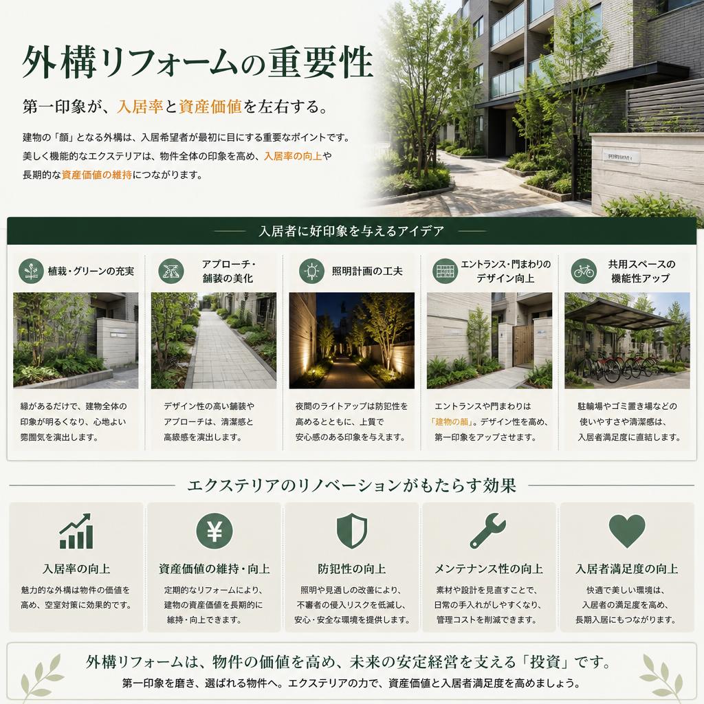 3. 外構の工夫で印象アップ!