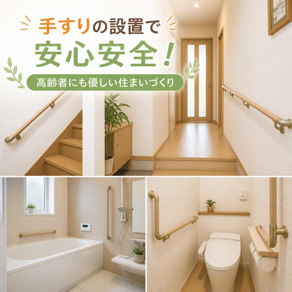 手すりの設置で安心安全！高齢者にも優しい住まいづくり