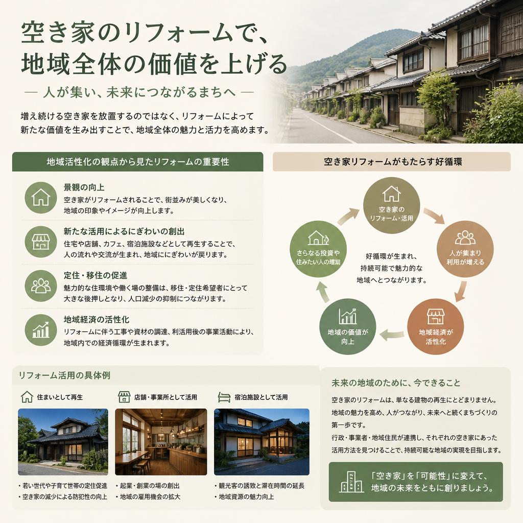リフォームで地域を元気に