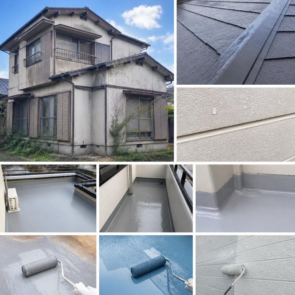 防水工事で住宅を守る