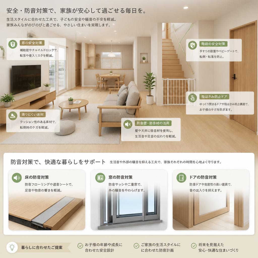 安全対策と防音対策で安心の暮らし