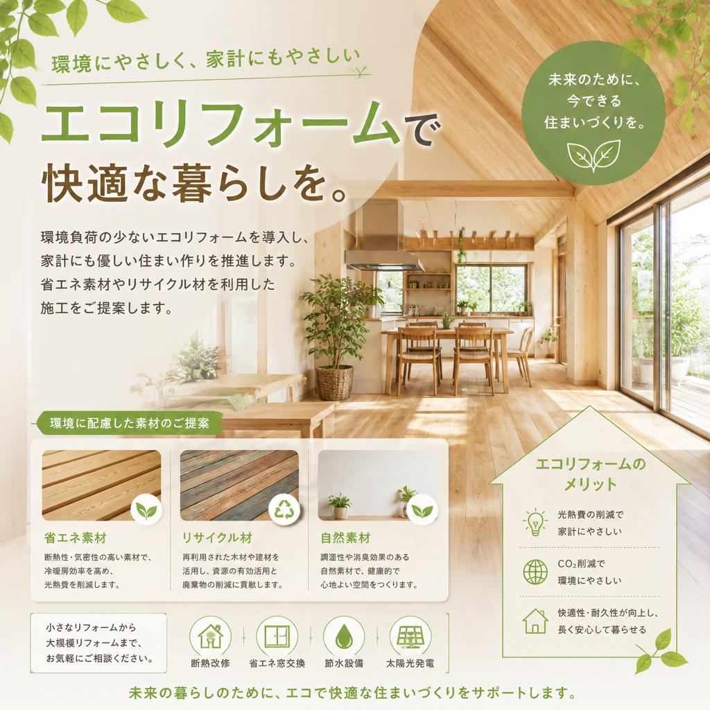 エコリフォームで持続可能な暮らし