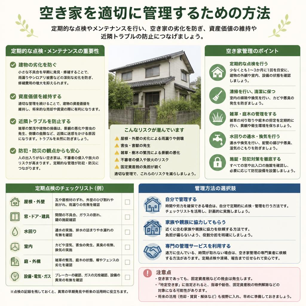 2. 空き家の管理方法