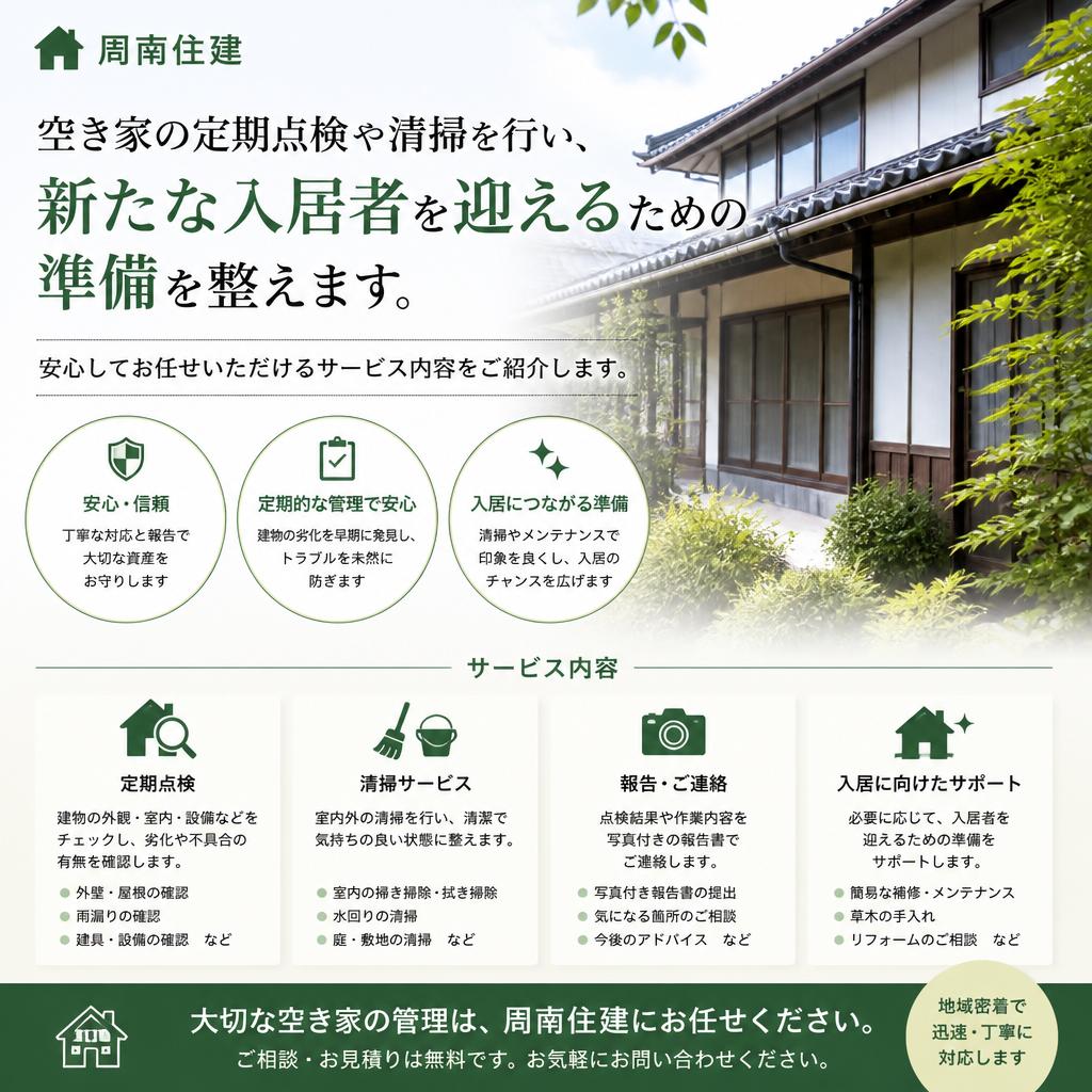 2. 当社の空き家管理サービス