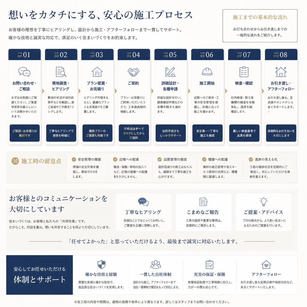 施工プロセスのご紹介