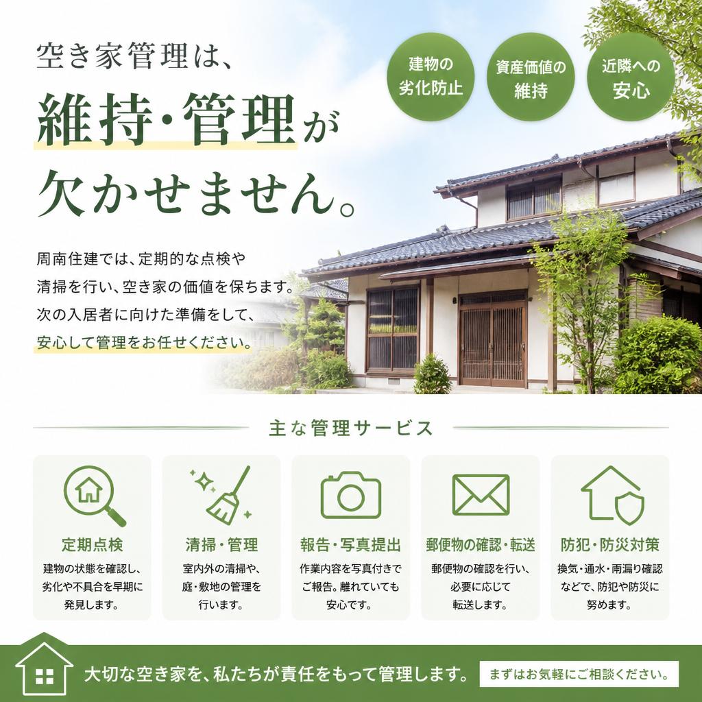 空き家管理のプロフェッショナル