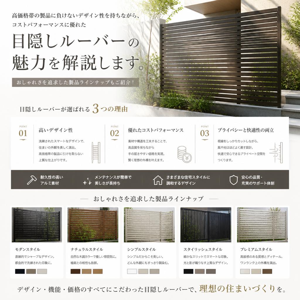 リーズナブルで手に入るデザイン性