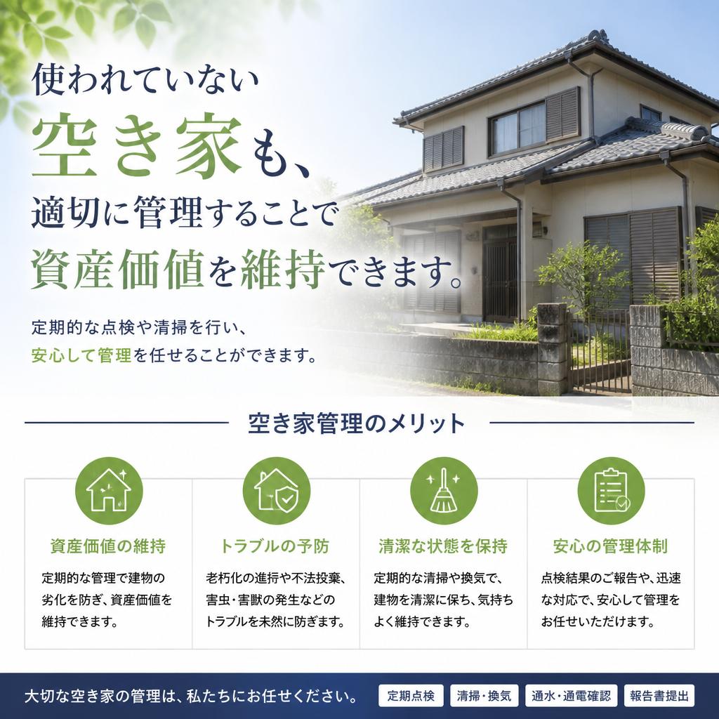 空き家管理で資産を守る