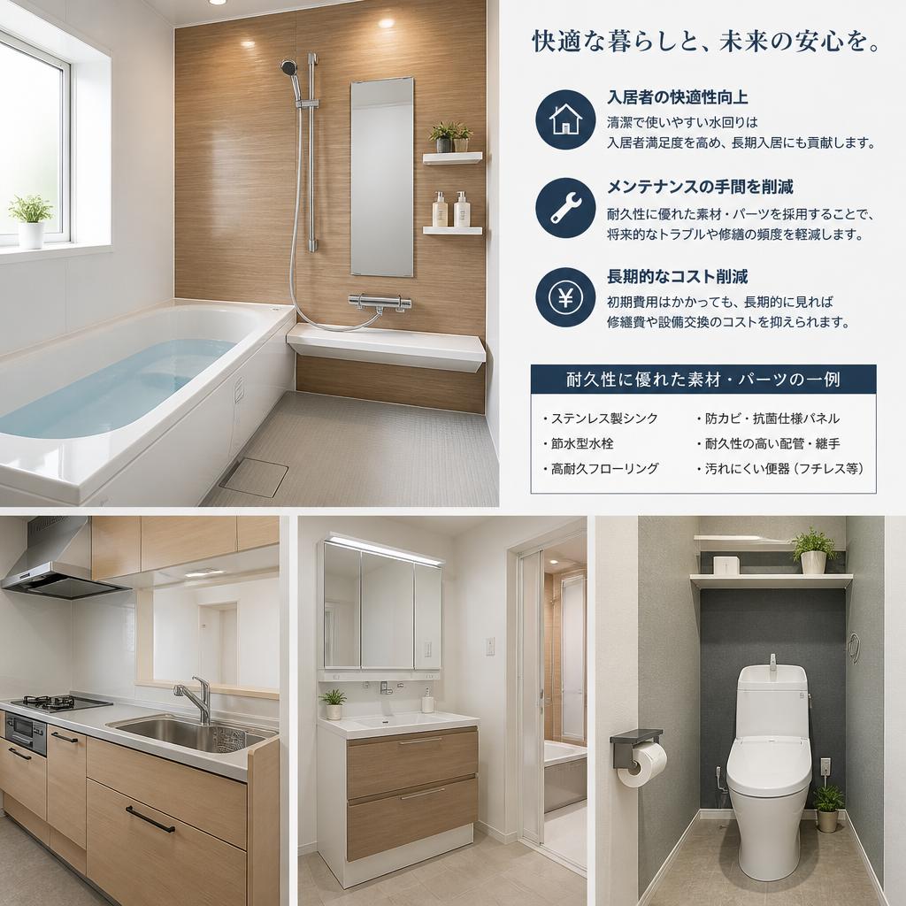 メンテナンスの手間を軽減
