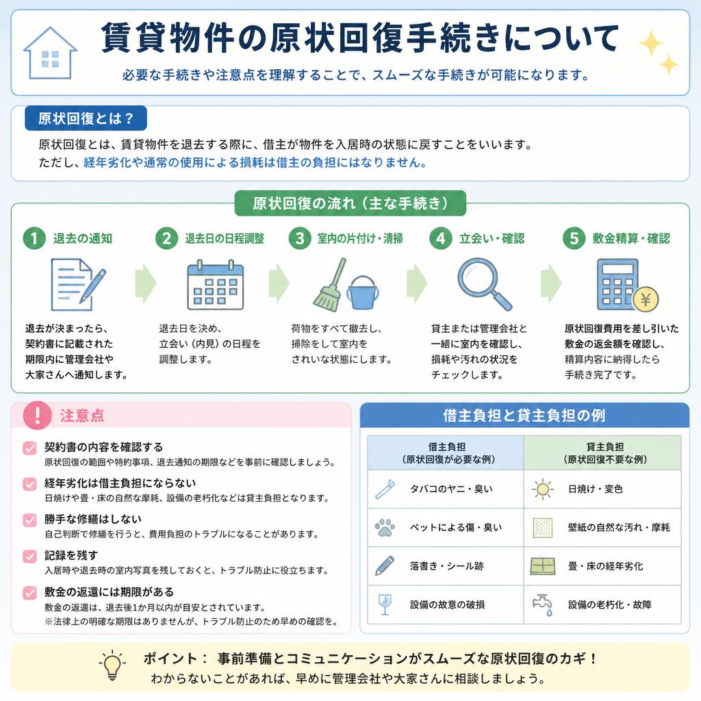 4. 原状回復手続きの流れ