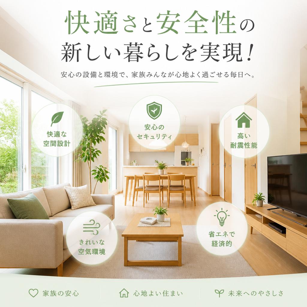 快適さと安全性の新しい暮らしを実現！