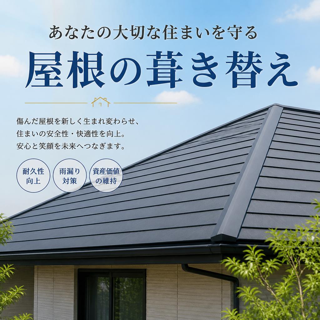 あなたの大切な住まいを守る屋根の葺き替え