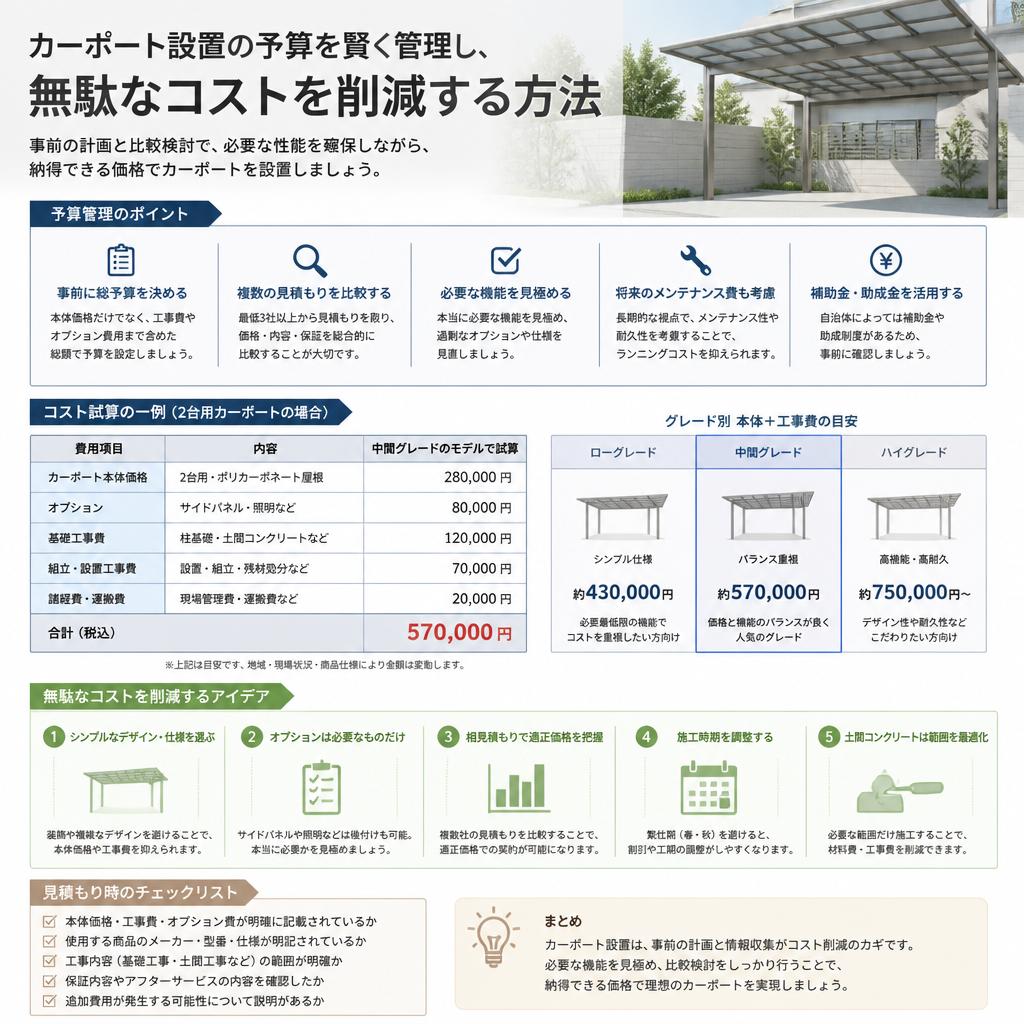 4. 賢い予算管理：コスト削減法