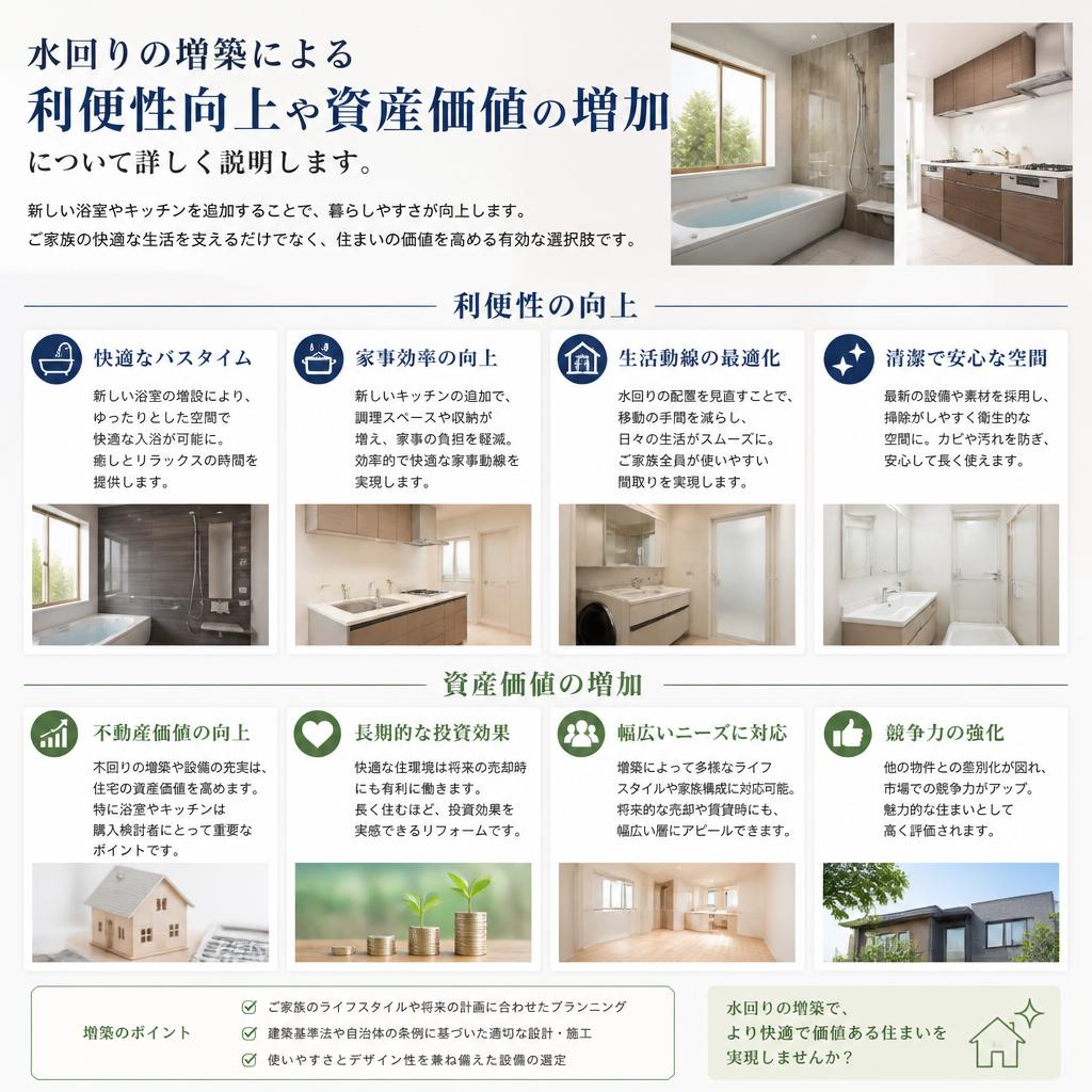 水回り増築のメリット
