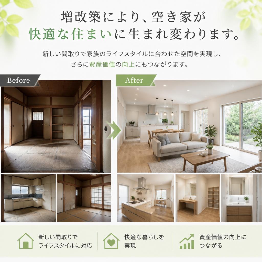 空き家の増改築がもたらすメリット