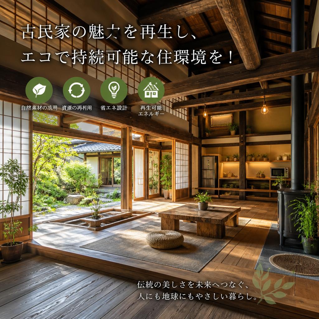 古民家の魅力を再生し、エコで持続可能な住環境を！