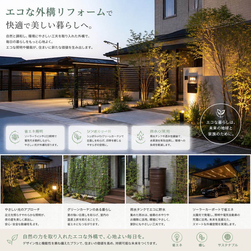 外構でも作るサステナブルな空間