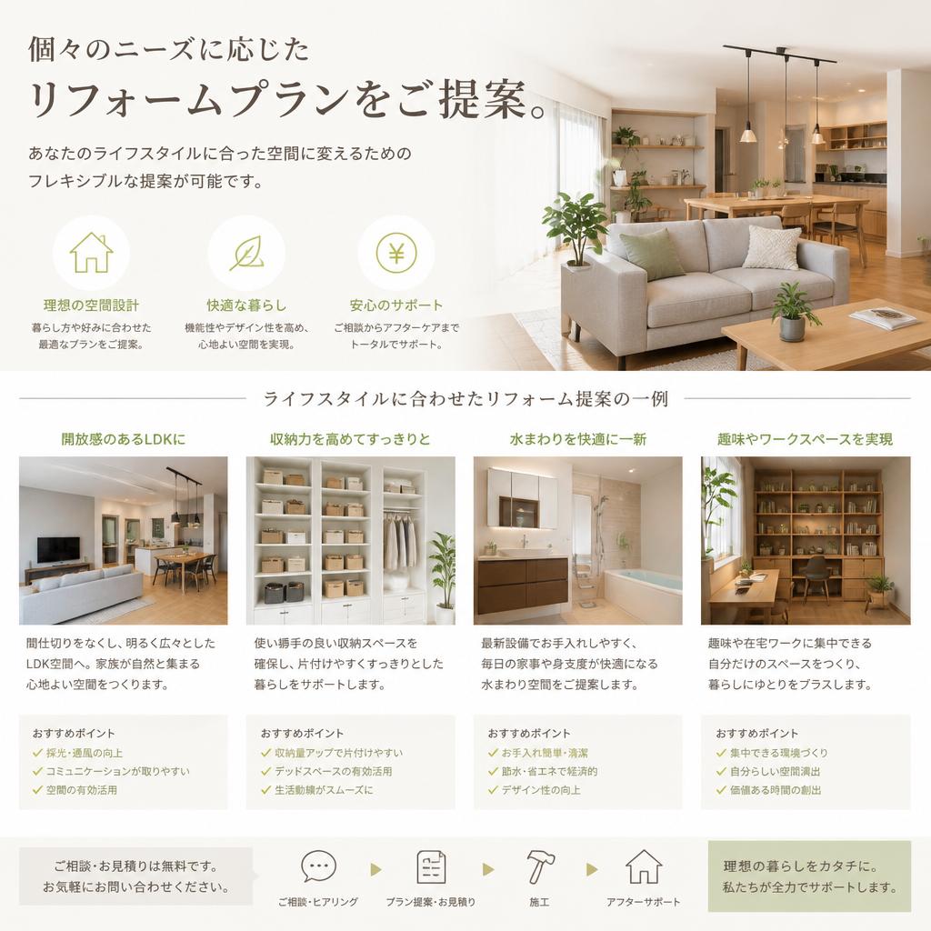 あなたのアイデアを活かすリフォーム