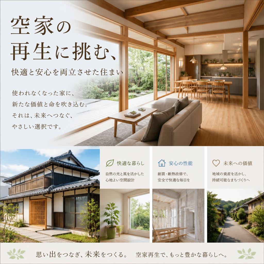空家の再生に挑む、快適と安心を両立させた住まい