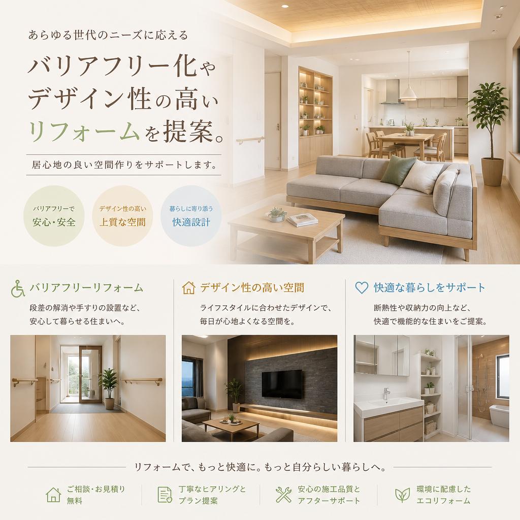 快適な生活空間を実現する