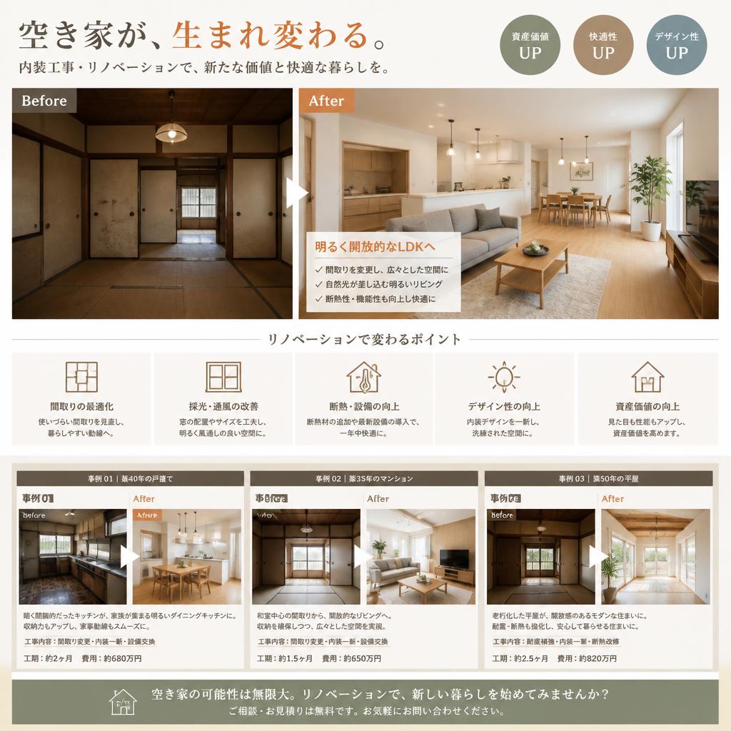 リノベーションで新たな価値を創造