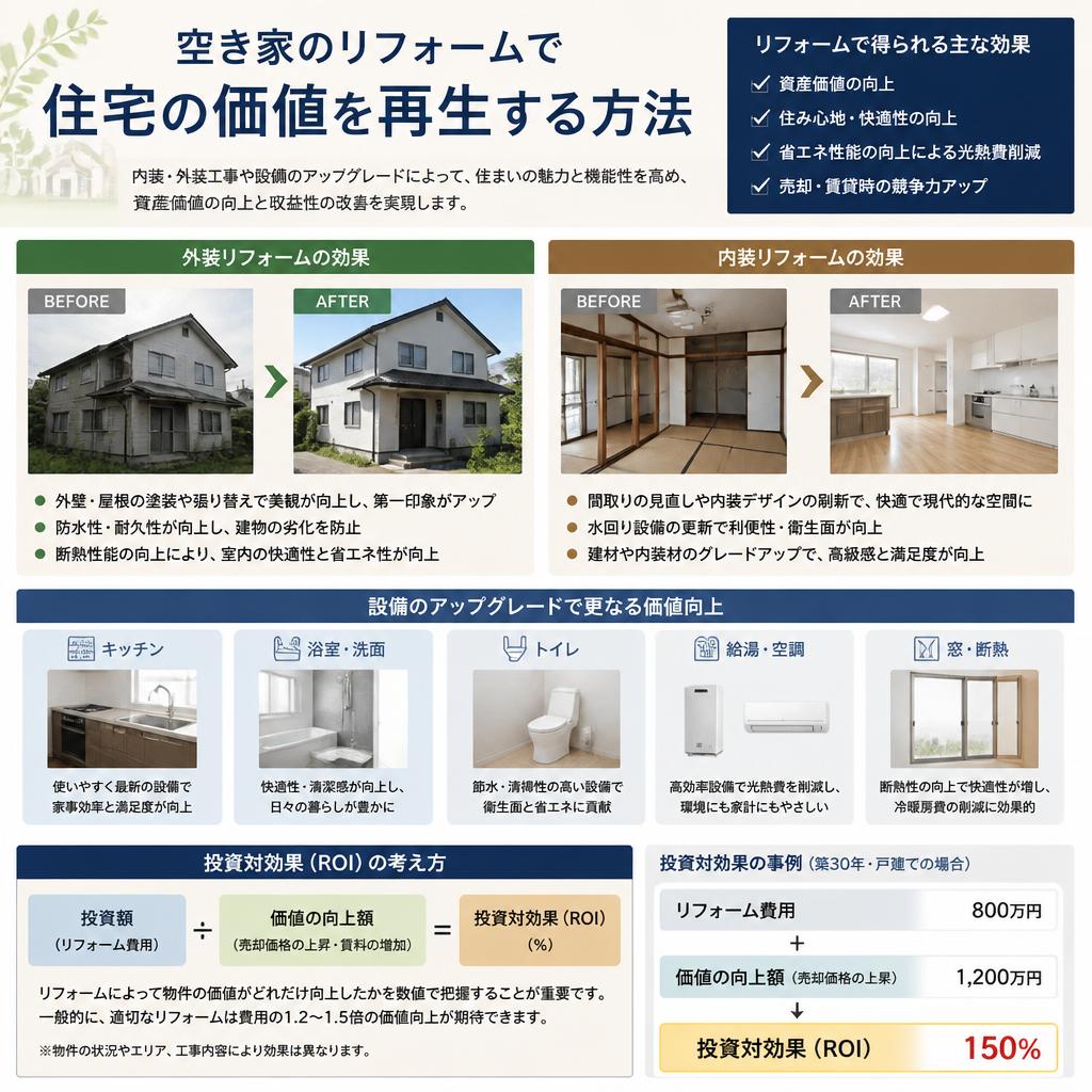 住宅改善で価値を取り戻す