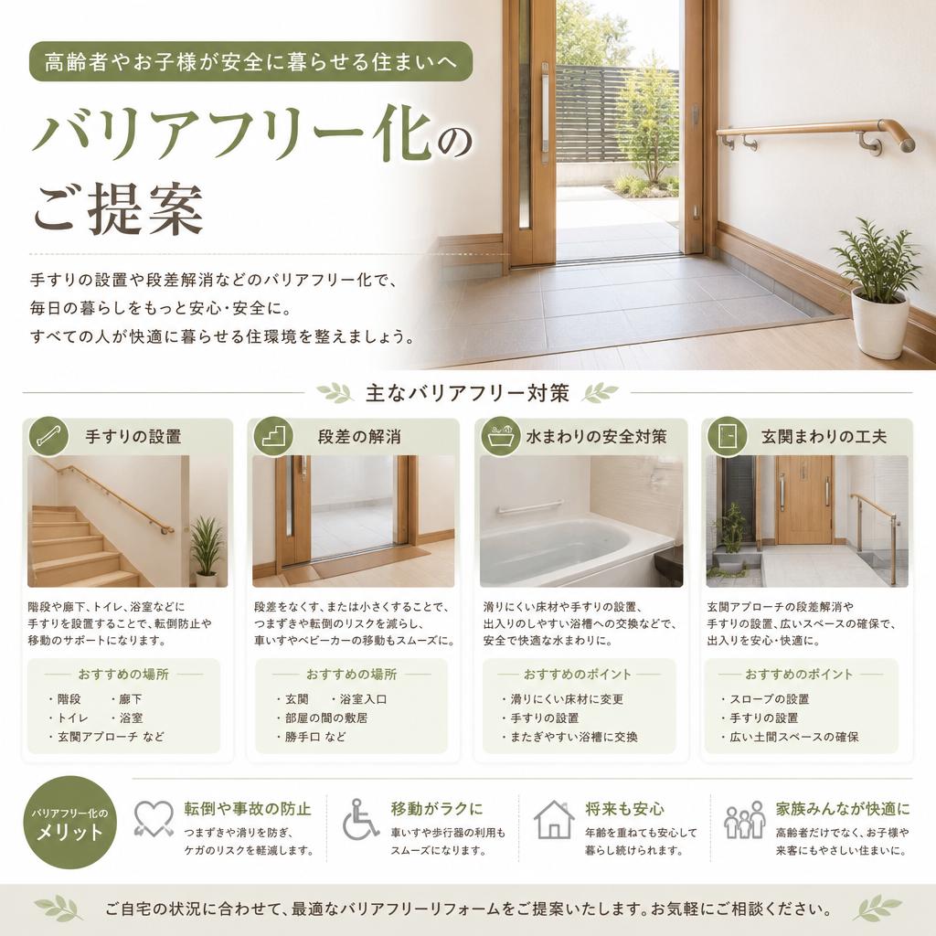 安心のバリアフリー工事