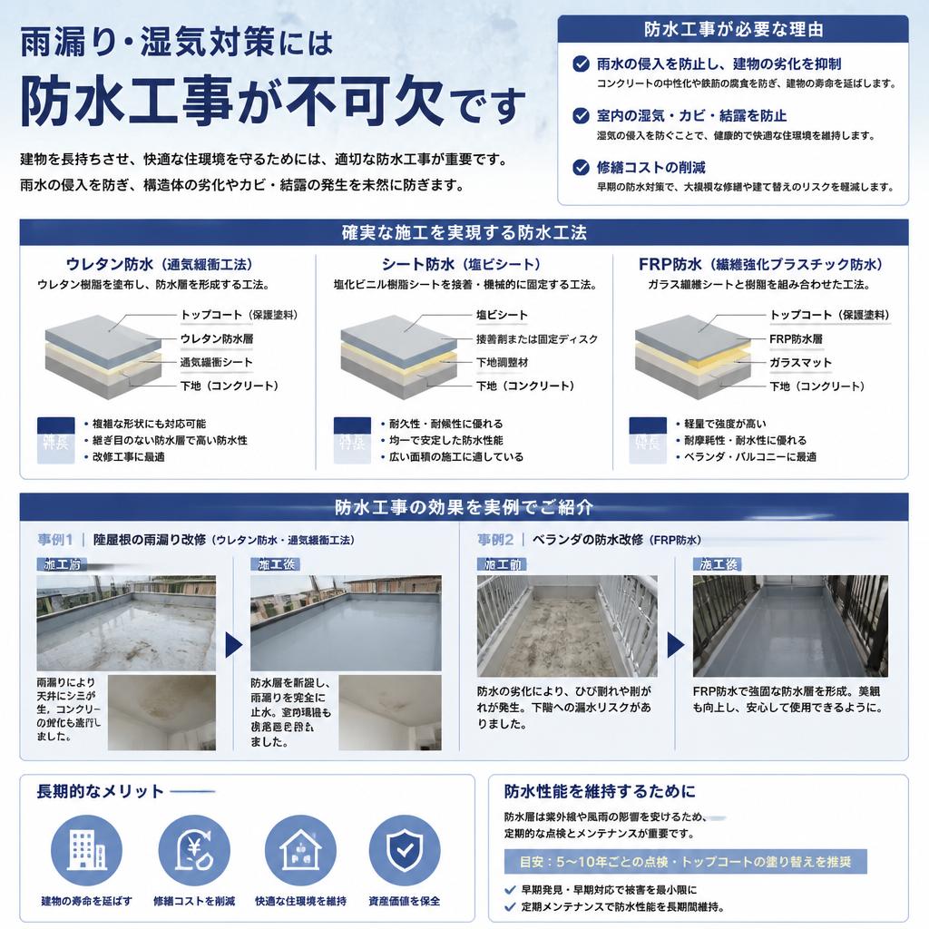 防水工事の重要性