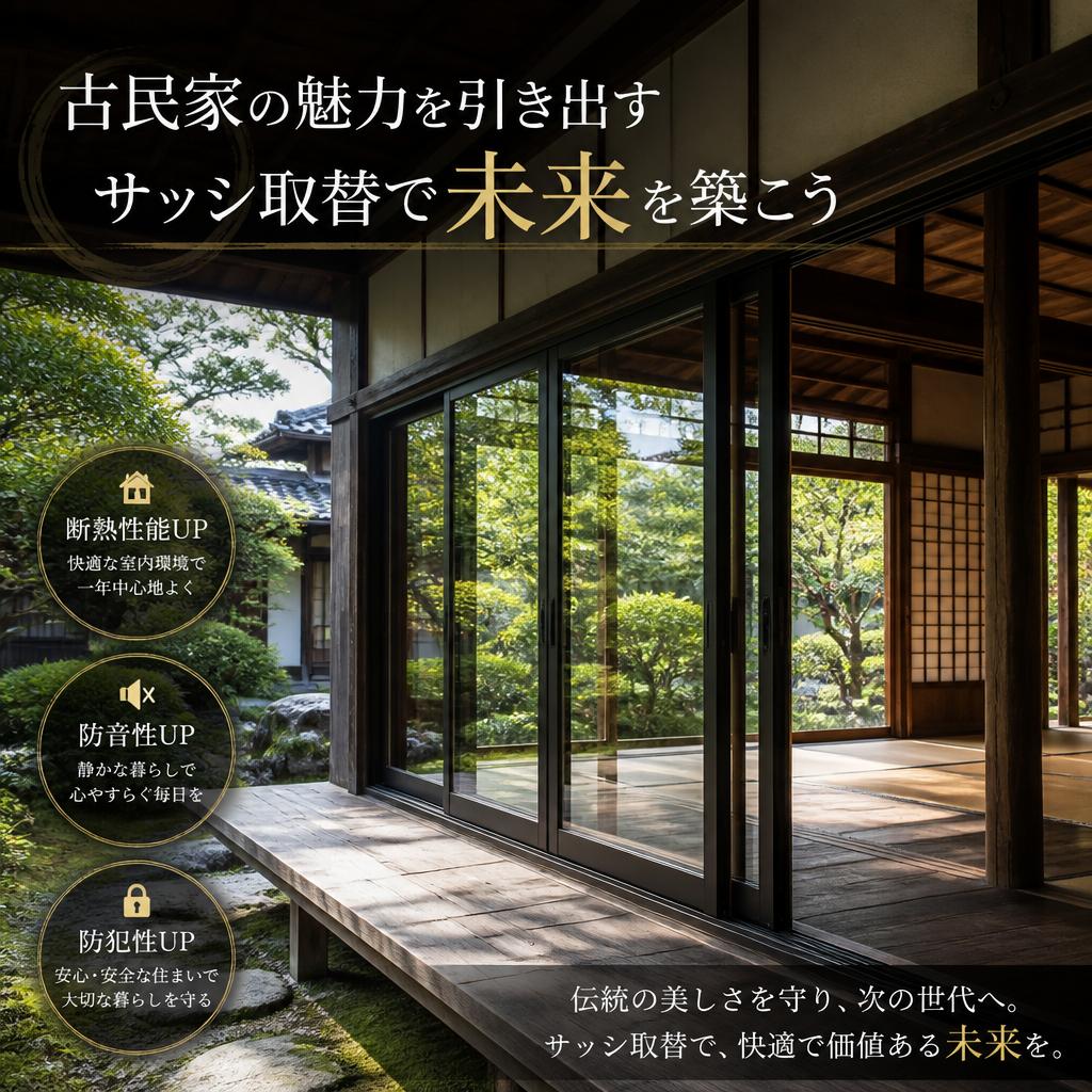 古民家の魅力を引き出すサッシ取替で未来を築こう