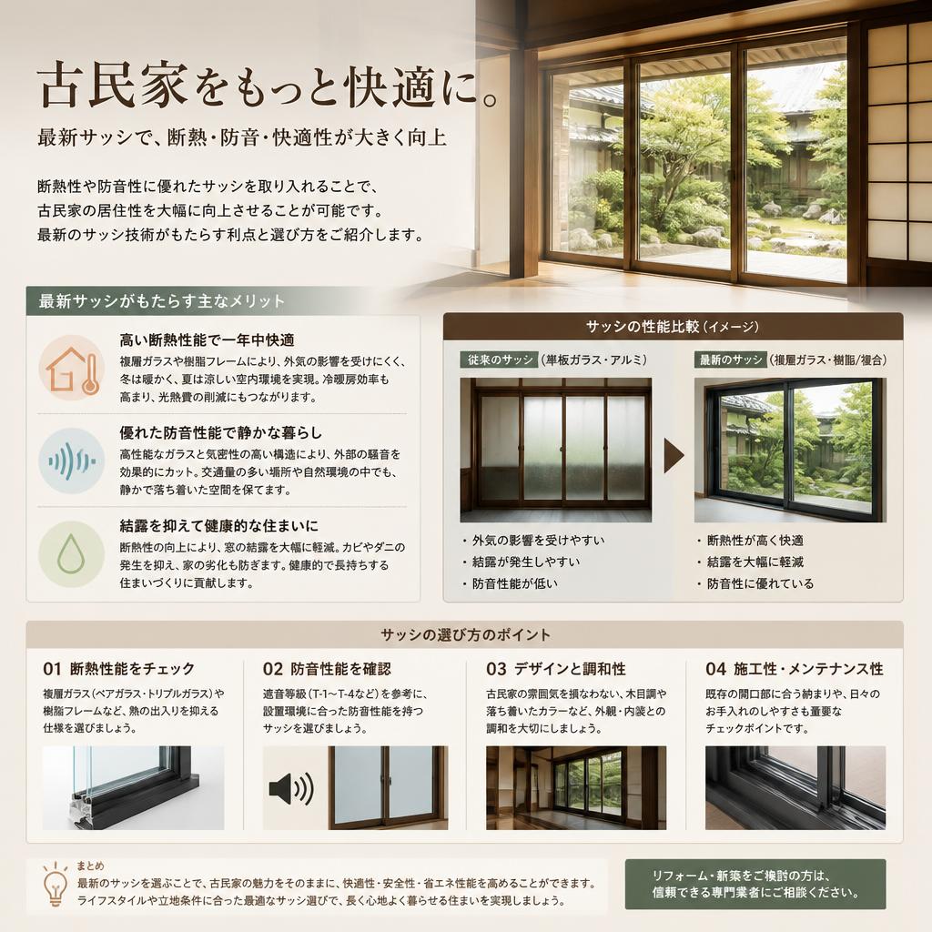 現代のサッシ技術