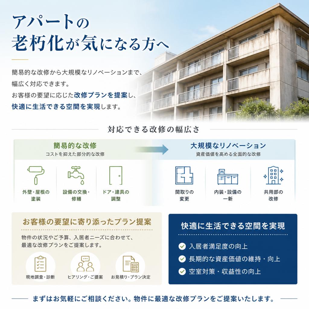 アパート改修のご提案