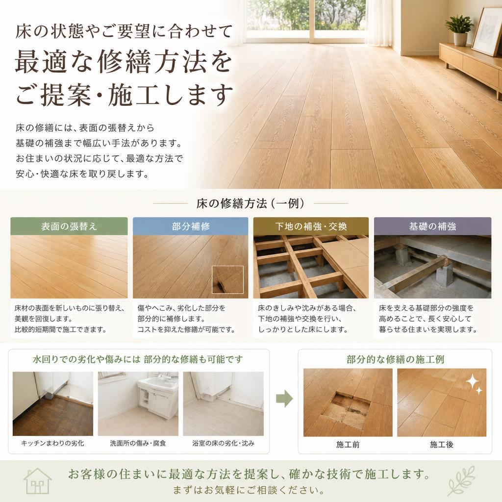 具体的な修繕方法