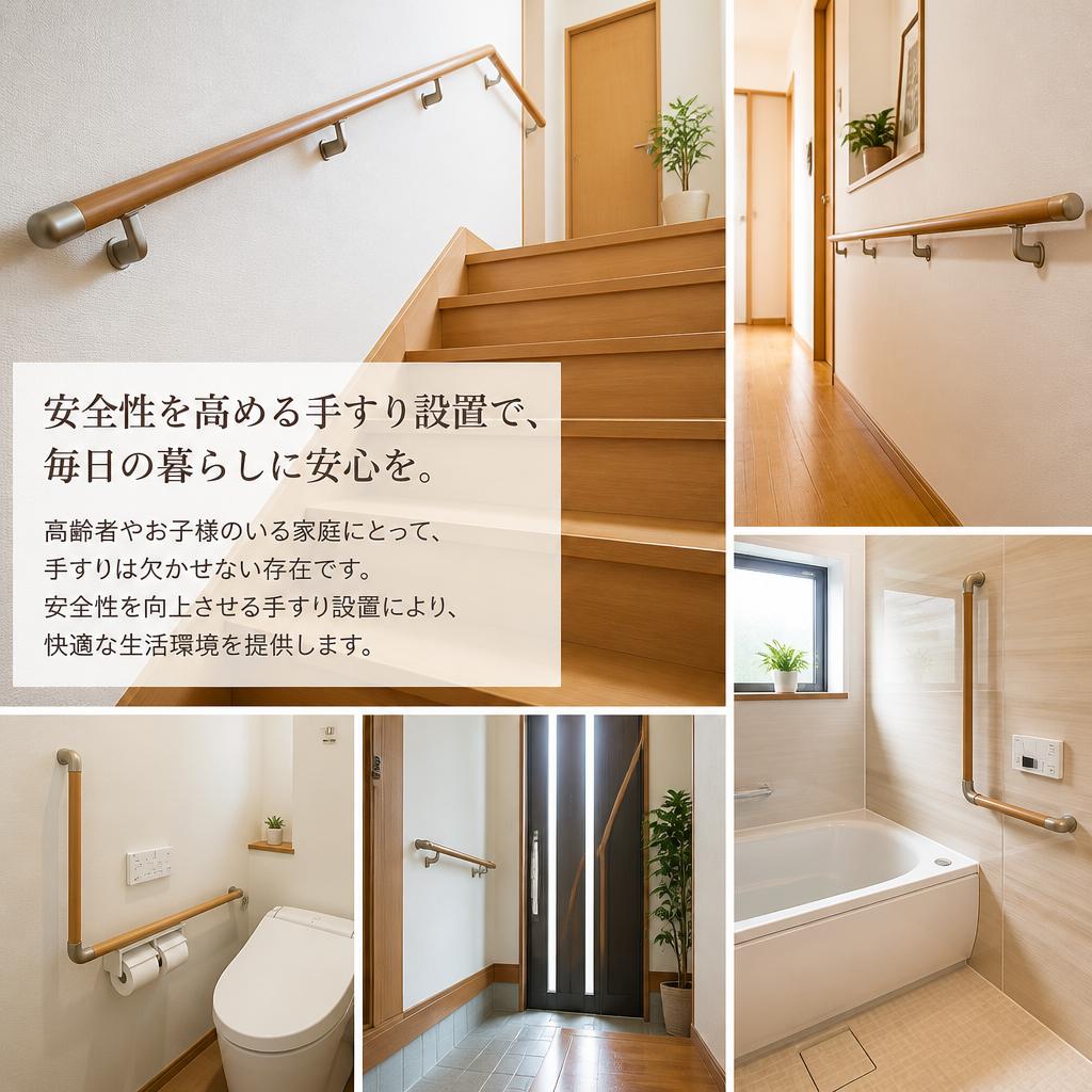 安全性に配慮した手すり設置