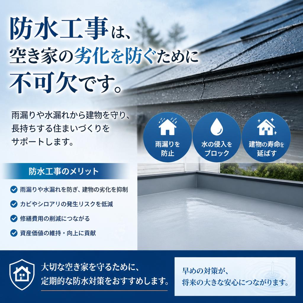 防水工事で資産を守る
